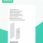 iPhone Battery Pack 8000mAh – High Capacity Portable Charger for iPhone